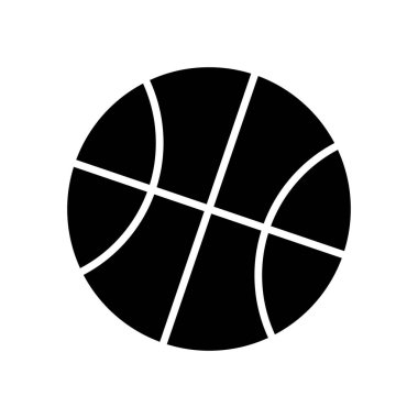 Basketbol ikonu vektör tasarım şablonu beyaz arkaplan