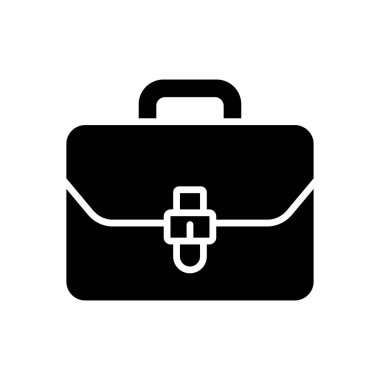 evrak çantası simge vektör tasarım şablonu beyaz arkaplan