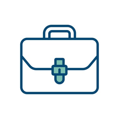 evrak çantası simge vektör tasarım şablonu beyaz arkaplan