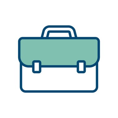 evrak çantası simge vektör tasarım şablonu beyaz arkaplan