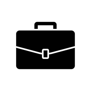 evrak çantası simge vektör tasarım şablonu beyaz arkaplan