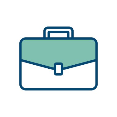 evrak çantası simge vektör tasarım şablonu beyaz arkaplan