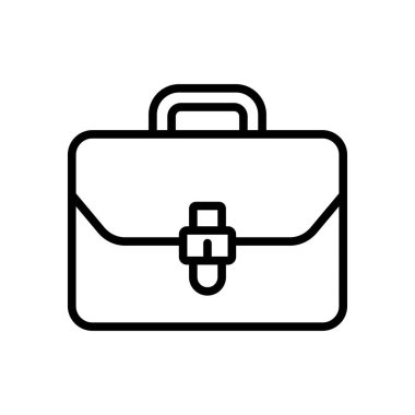 evrak çantası simge vektör tasarım şablonu beyaz arkaplan