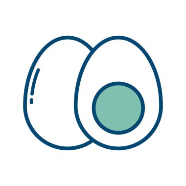 Yumurta simgesi vektör tasarım şablonu beyaz arkaplan