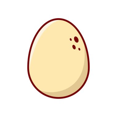 Yumurta simgesi vektör tasarım şablonu beyaz arkaplan