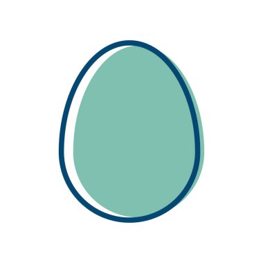 Yumurta simgesi vektör tasarım şablonu beyaz arkaplan