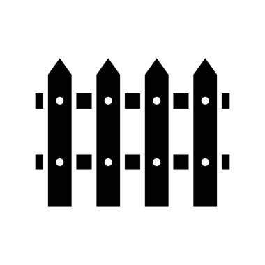 Beyaz arkaplanda çit simgesi tasarım şablonu