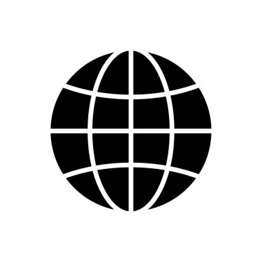 internet globe icon vector design template in white background