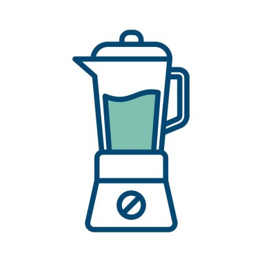 Mutfak karıştırıcı simgesi vektör tasarım şablonu beyaz arkaplan