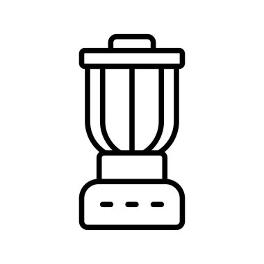 Mutfak karıştırıcı simgesi vektör tasarım şablonu beyaz arkaplan