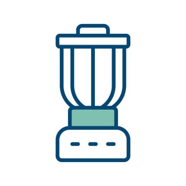 Mutfak karıştırıcı simgesi vektör tasarım şablonu beyaz arkaplan