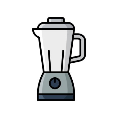 Mutfak karıştırıcı simgesi vektör tasarım şablonu beyaz arkaplan