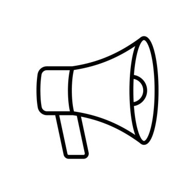 megafon simge vektör tasarım şablonu beyaz arkaplanda