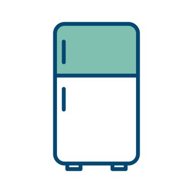 Buzdolabı simgesi vektör tasarım şablonu beyaz arkaplan