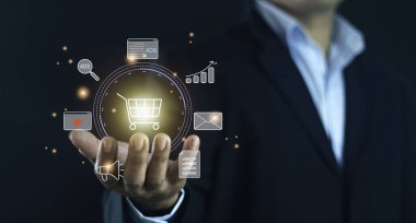 Dijital pazarlama, internet reklamcılığı ve satışları arttırma teknolojisi, online pazarlama, E-ticaret, E-ticaret, Business online 