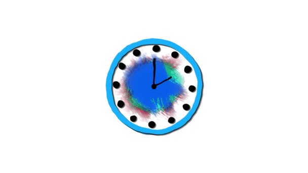 Tiempo Transcurrido Horas Reloj Analógico Clásico Movimiento Animación Reloj  Animado — Vídeo de stock © Think_About_Life #639049356