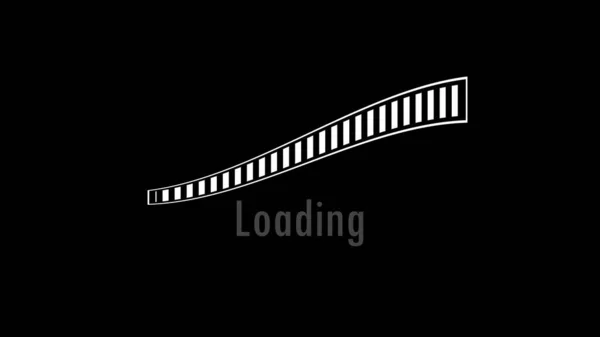 Loading bar vector icon, loading symbol with black background loading, status bars and circles at various speeds and styles.