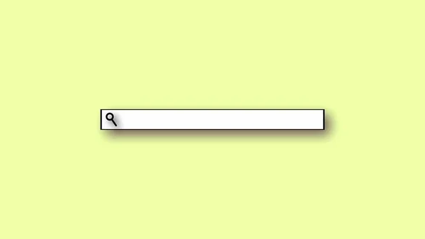 Search bar blank icon black yellow color abstract background.