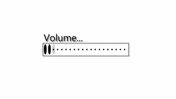 Volume icon on a white color abstract background.