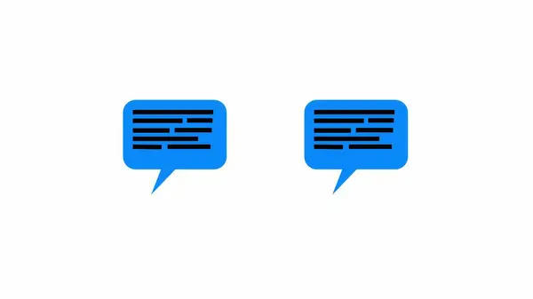 Abstract bubble chat icon notification on black background. illustration graphics