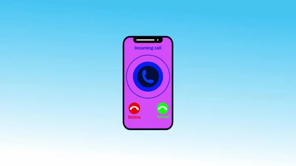 icon of application for web and mobile with call icon.