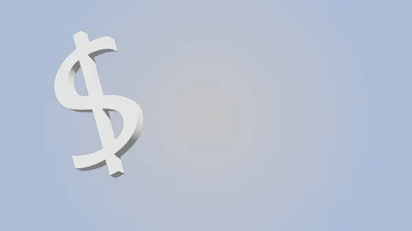white color dollar sign with background illustration