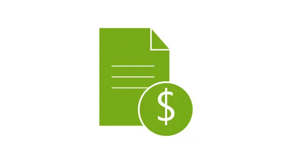 Contract glyph color icon. Business agreement. Document with dollar sign