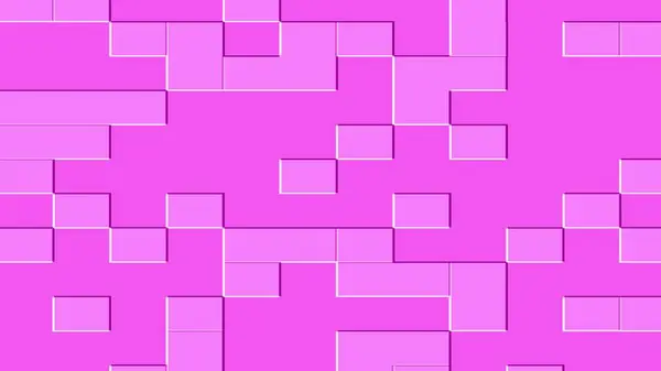 Abstract pink background with a geometric pattern of overlapping squares and rectangles.