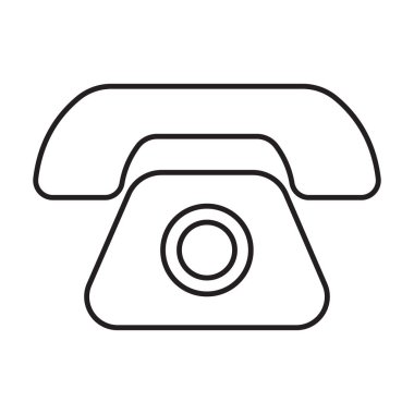 Outline Telephone icon free printable, telephone icon ai and eps, mobile telephone icon, black color free vector