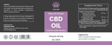 CBD Etiket Tasarım Şablonu, CBD Yağ Şişesi Etiket Şablonu, Kenevir Yağı Etiketi Şablonu, Ürün Paketleme Tasarımı