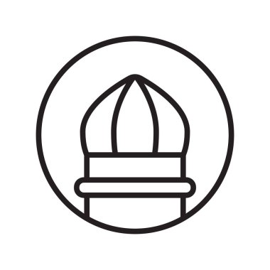 Islamic Icons Line Art Vector, Ramadan Kareem Elements, Eid Mubarak Design Elements, Muslim Prayer, Mosque