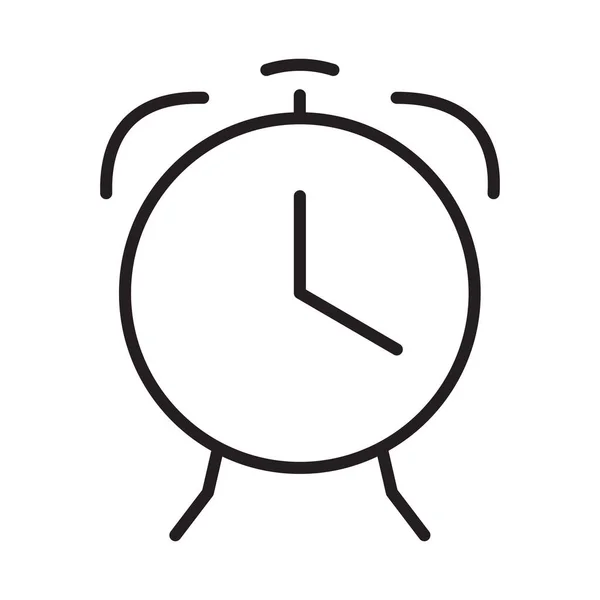 Ícone Relógio Mesa Vetor Relógio Mesa Relógio Linha Simples Relógio —  Vetores de Stock