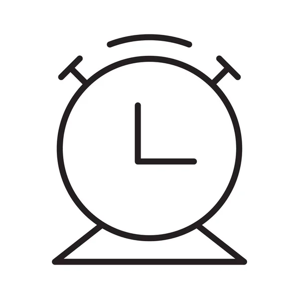 Table Clock Icon Table Clock Vector Simple Line Clock Wall — Stock vektor