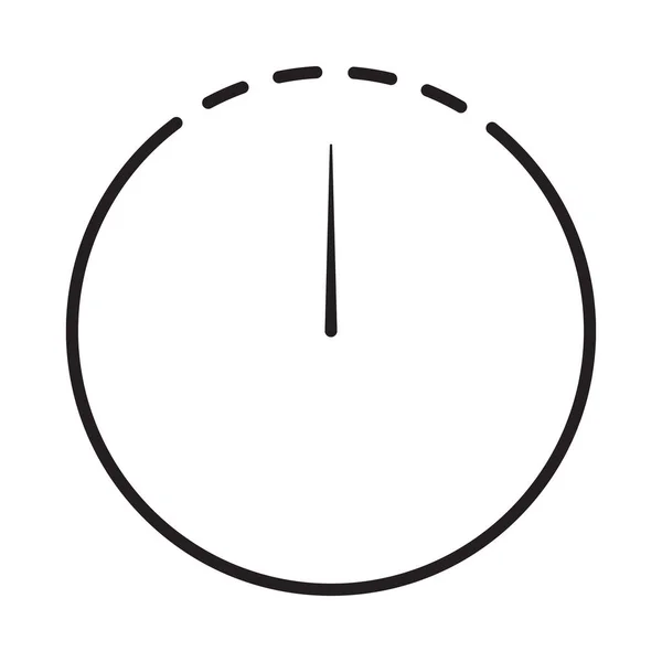 Table Clock Icon Table Clock Vector Simple Line Clock Wall — стоковый вектор