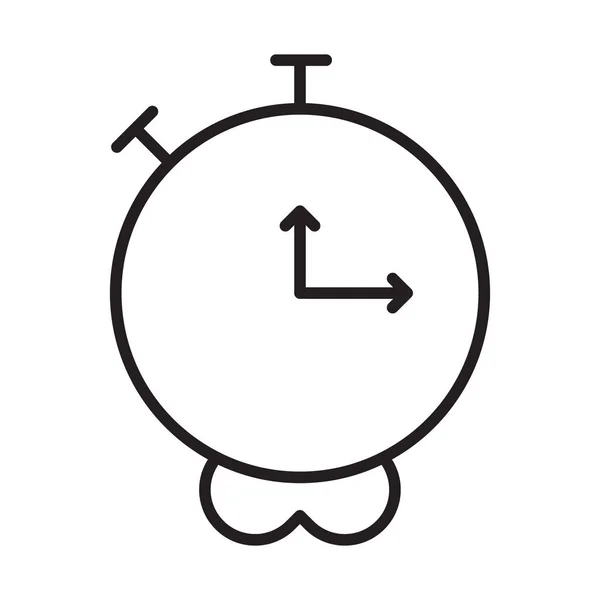 Table Clock Icon Table Clock Vector Simple Line Clock Wall — Stockový vektor