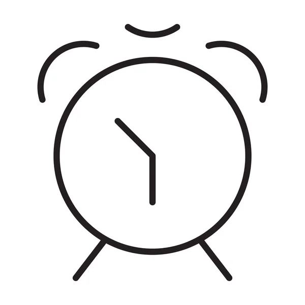 Table Clock Icon Table Clock Vector Simple Line Clock Wall — 스톡 벡터