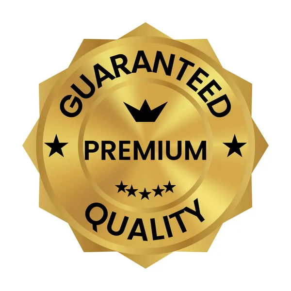Premium Quality Guaranteed Badge Seal Sticker Stamp Tag Vector Icon — Vettoriale Stock