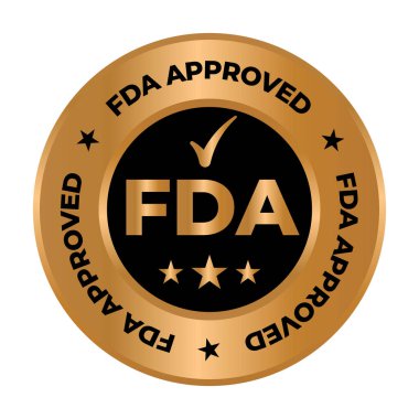fda onaylı etiket, mühür, rozet, mühür, etiket, etiket, vektör, yiyecek ve ilaç yönetimi rozeti