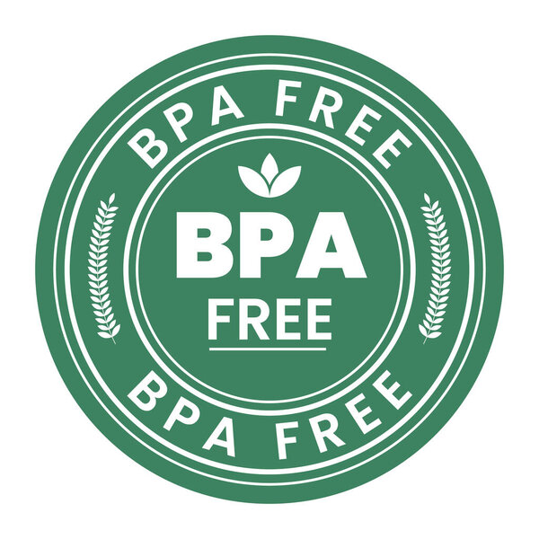 BPA Free Badge, Seal, Label, Stamp, Logo, Icon, Sticker, Tag, bisphenol A Emblem