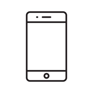 Akıllı Telefon Simgesi Siyah Vektör, Cep Telefonu Simgesi, Cep telefonu simgesi