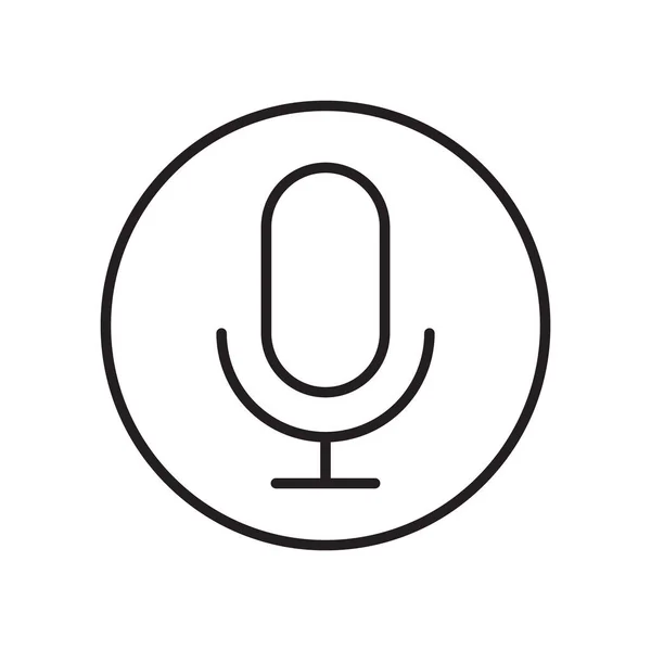 Microfone Ícone Vetor Silhueta Isolado Microfone Ícone Pixel Perfeito Karaoke — Vetor de Stock