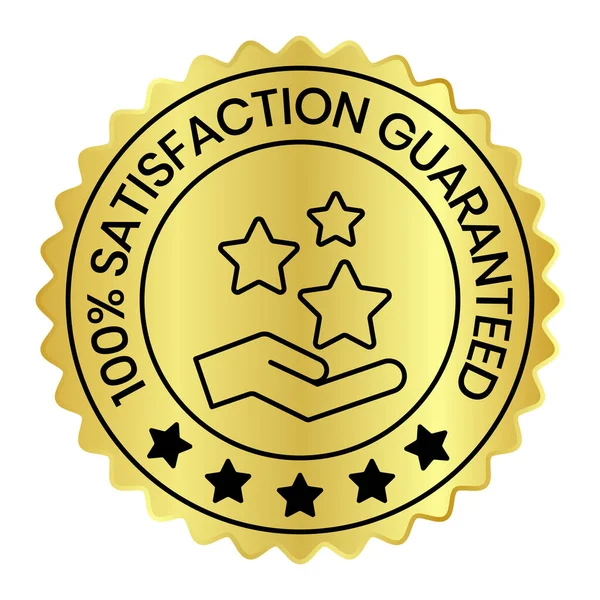 Customer Satisfaction Icons Rubber Customer Satisfaction Badge Seal Stamp Sticker — Stock Vector