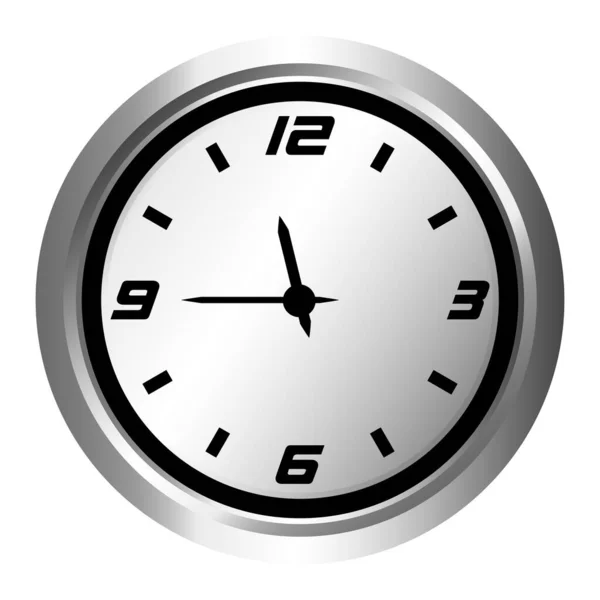 古典的な壁の時計のアイコン 時計の顔のアイコン チームの仕事のためのシンボル 時間管理 締め切り 透明背景 — ストックベクタ