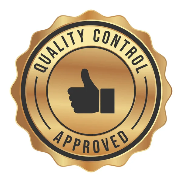 Timbro Distintivo Icona Sigillo Emblema Etichetta Garanzia Qualità Concetto Qualità — Vettoriale Stock