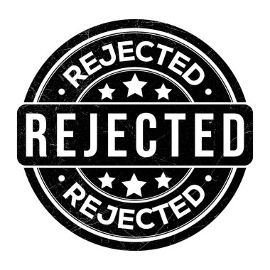 Reddedilmiş Pul, Reddedilmiş Simge, Reddedilmiş Teklif Mührü, Amblem, Rozet, Logo, Vintage ve Retro Rozet, Grunge desenli Yuvarlak Etiket Resimleri