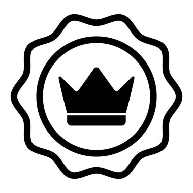 Premium Rozet Simgesi, Madalya Simgesi Vektörü, Kazanan Rozet, Sertifika Simgesi, En İyi Kalite Simgesi, En İyi Kalite, Bir Numara, Monarşi, Spor ve Rekabet Rozeti, VIP Sembol Vektör İllüstrasyonu