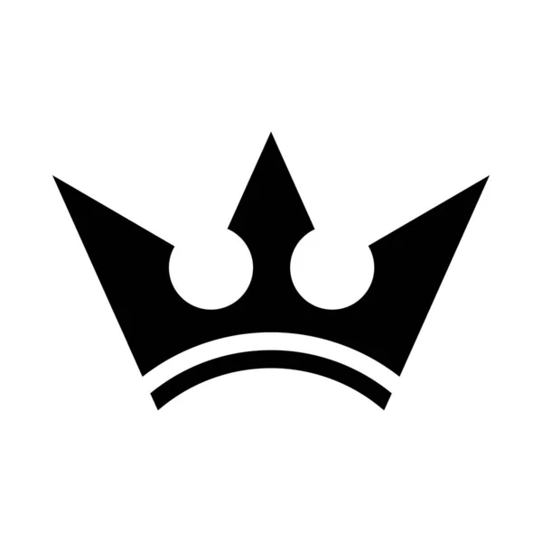 King Queen Crown Icon Royals Princes Crown Symbol Design Elements — Stock Vector