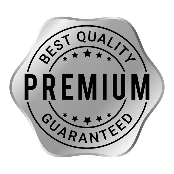 Alta Qualità Timbro Gomma Distintivo Etichette Migliore Qualità Garantita Emblema — Vettoriale Stock