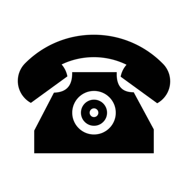 Ikona Telefonního Hovoru Ikona Starého Telefonu Volání Telefonu Technologické Zařízení — Stockový vektor