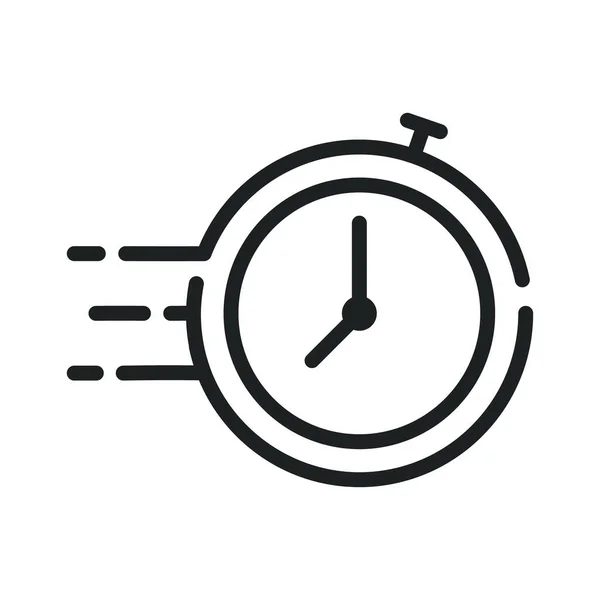 Fast Clock Timer Icon Quick Time Schnelle Lieferung Timer Vektor — Stockvektor